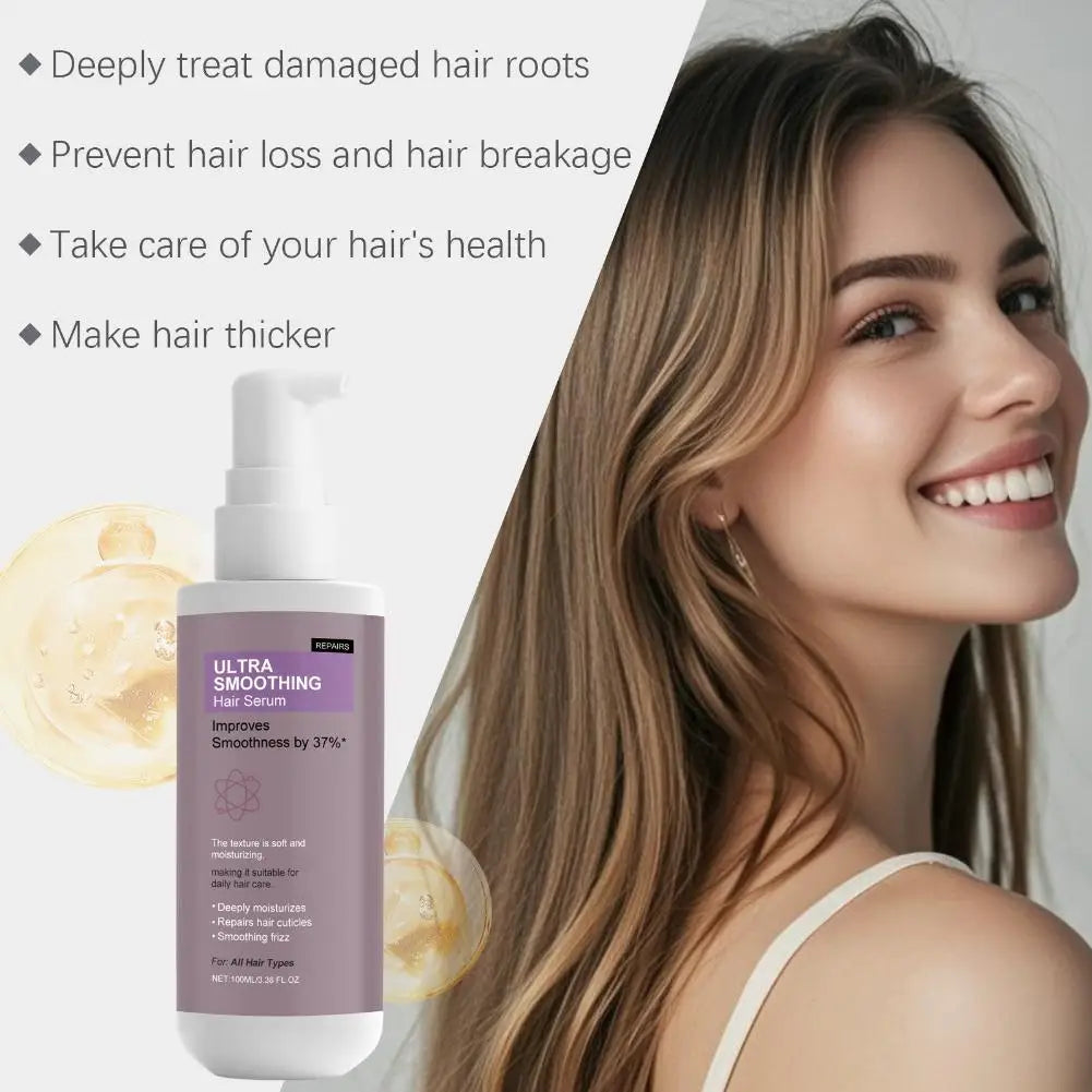 100ml Repairs Hair Cuticle Essence For All Hair Types Daily Care Improve Smoothness Soft Ultra Moisturizing Smoothing Hair Serum